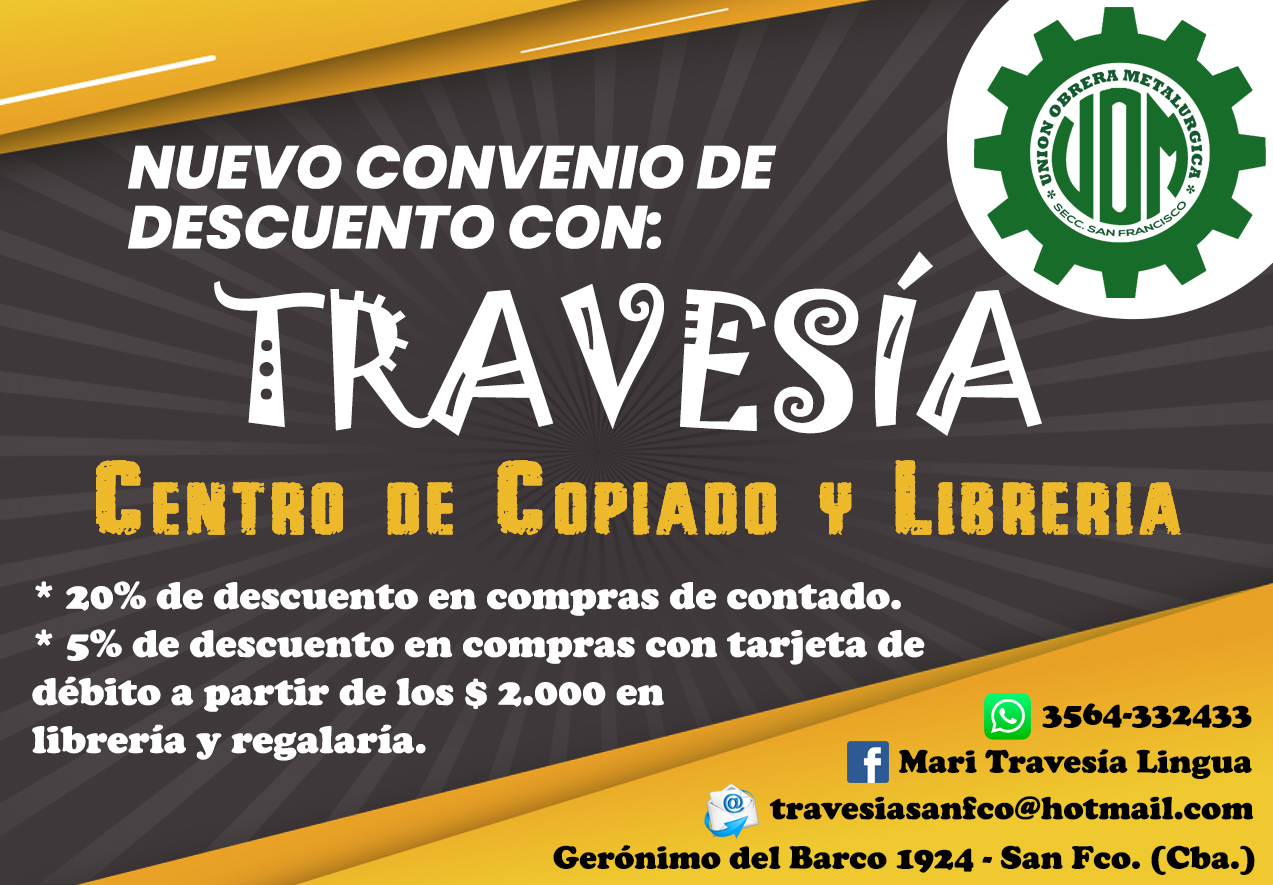 TRAVESÍA "Centro de copiado y librería"