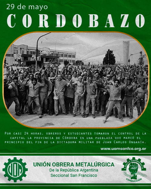 ✊ 29 de Mayo – A 57 años del Cordobazo ✊