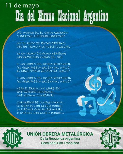 🇦🇷 11 de Mayo: Día del Himno Nacional Argentino