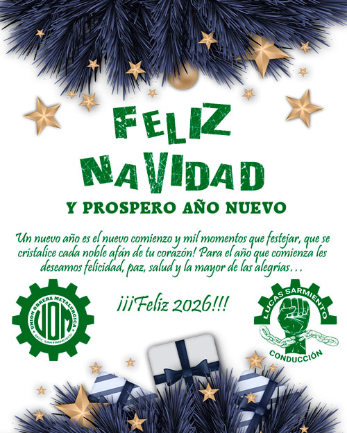¡Feliz Navidad y próspero Año Nuevo, Compañer@s!
