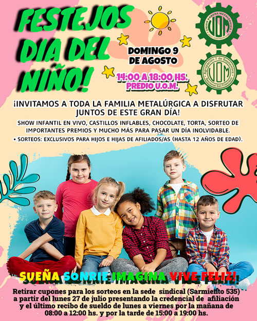 ¡Llega un día súper especial para la familia metalúrgica! 🎈✨